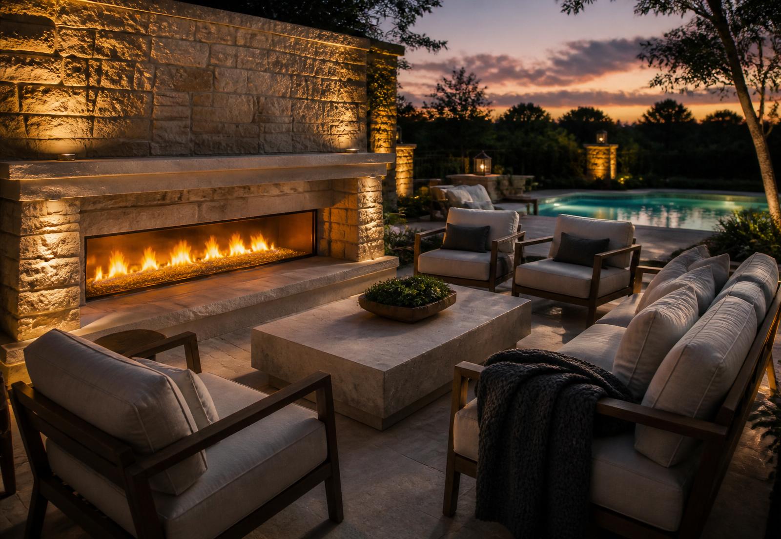 Maple Hollow — Fire & Lounge Terrace in Westport, CT